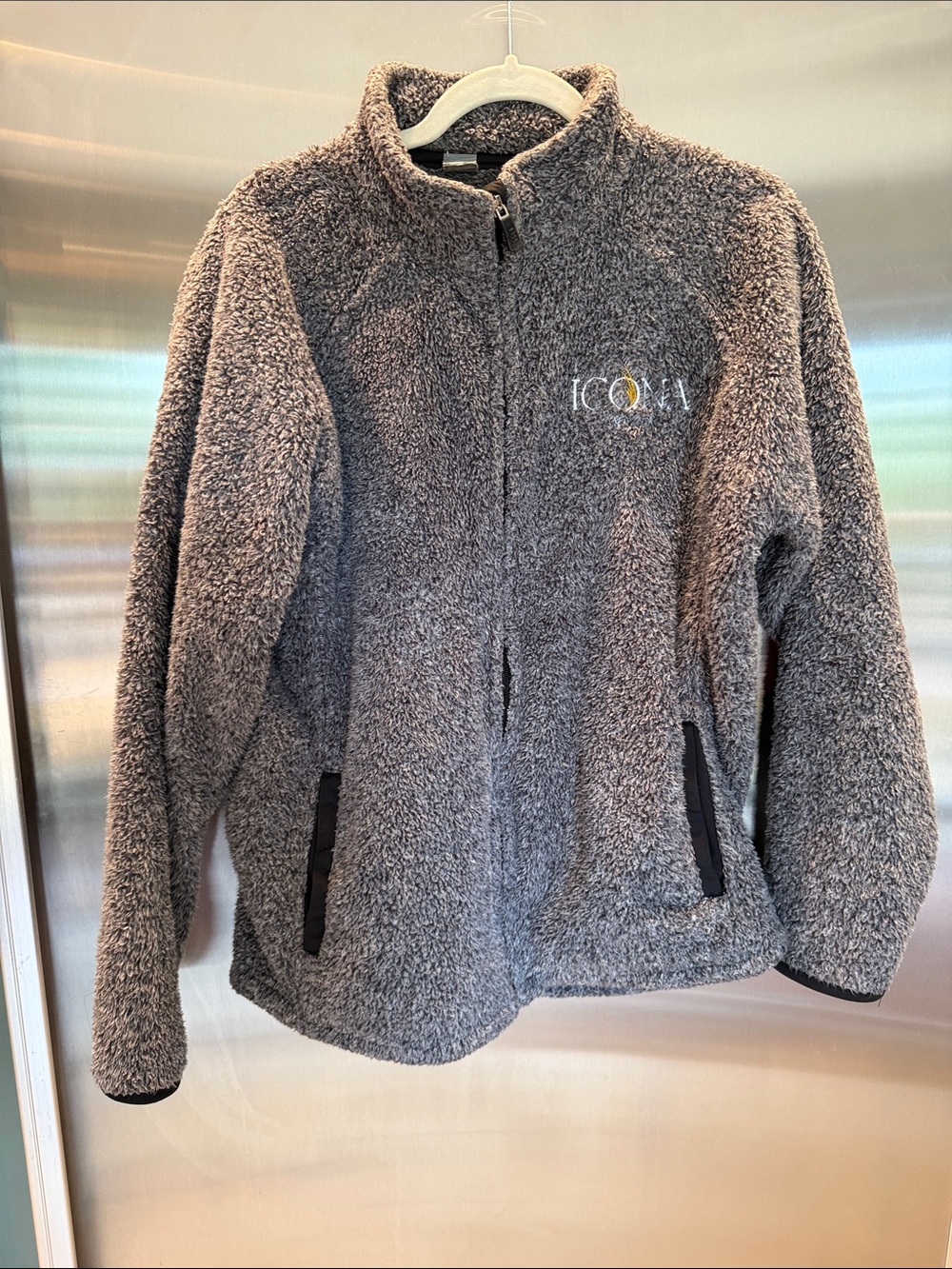 Icona Avalon Plush Grey Fleece Jacket